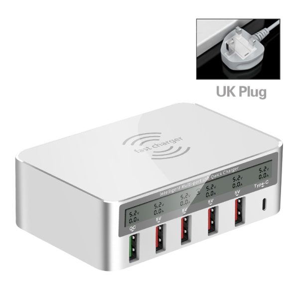 QI Wireless Charger Quick Charge 3.0 USB Charger For Samsung S10 Fast Charger Socket Adapter HUB Charger For iPhone Huawei Xiomi - Image 10