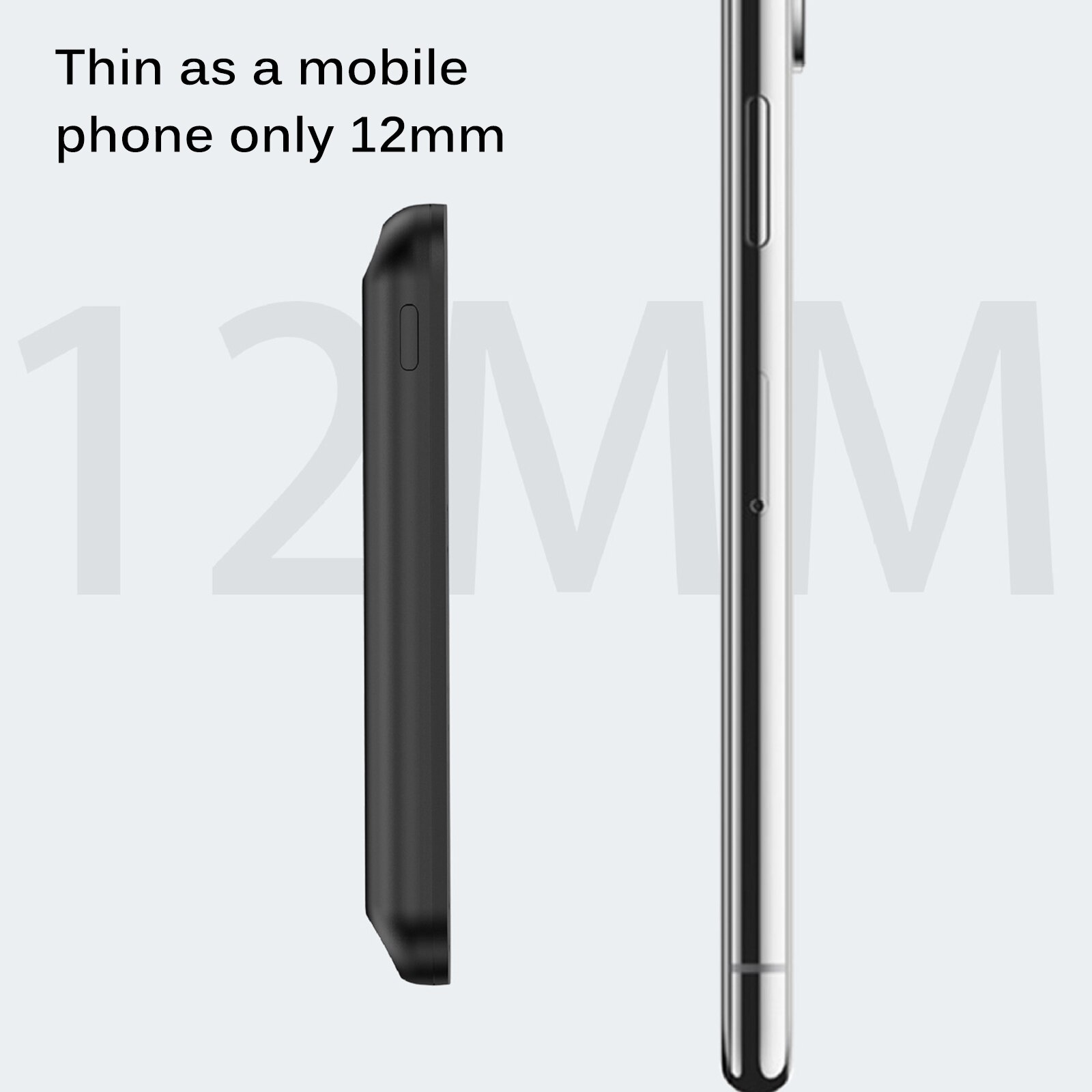 Built-In N52 Magnet Power Bank 5000mAh Portable Charging LED External Battery PowerBank 5000 MAh - Image 2