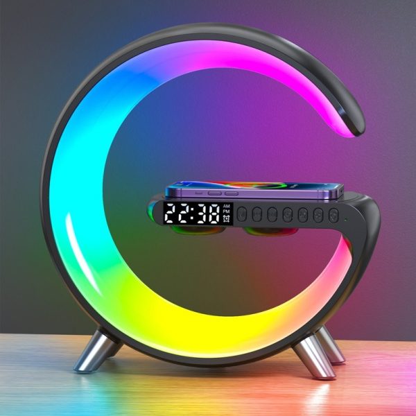 New Intelligent Bluetooth Speaker Projection Lamp Wireless Rechargeable Bedside Night Light Sunrise Wake-Up Lamp Polar Atmosphere Table Lamp - Image 2