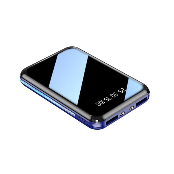 20000mAh Mini Power Bank Portable Charger Mirror Screen LED Digital Display Powerbank External Battery Pack Power Bank Powerbank - Image 9