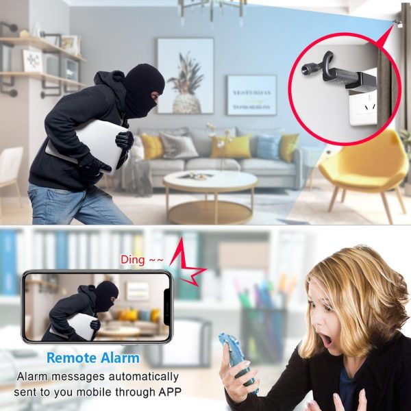 EVKVO HD Smart Mini Wifi USB Camera Real-time Surveillance IP Camera AI Human Detection Loop Recording Mini camera Support 64G - Image 2