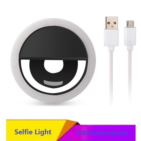 USB charge LED Selfie Ring Light for Iphone Supplementary Lighting Night Darkness Selfie Enhancing for phone Fill Light - Image 2