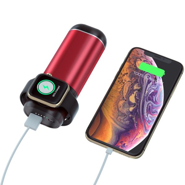 portable charger qi Wireless Charging For Apple Watch Power bank Wireless Charger 5200mah 3 in 1 headphone qi fast charging - Image 4