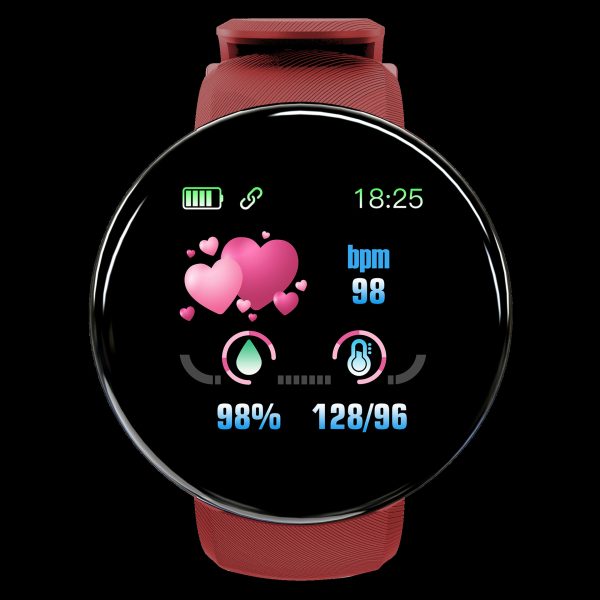 D18 Smart Bracelet Color Round Screen Heart Rate Blood Pressure Sleep Monitoring Pedometer Sports Encyclopedia Star Smart Watch - Image 7