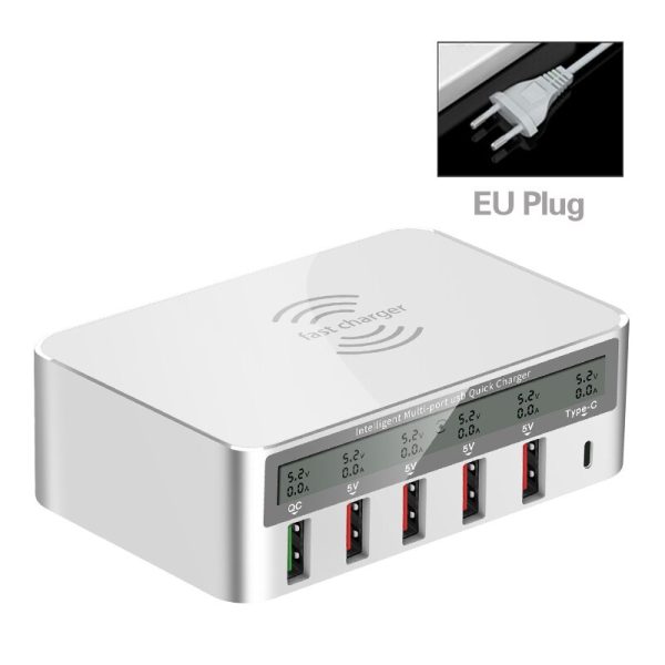 QI Wireless Charger Quick Charge 3.0 USB Charger For Samsung S10 Fast Charger Socket Adapter HUB Charger For iPhone Huawei Xiomi - Image 7