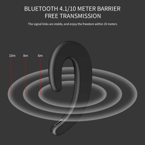 S103  Bluetooth 4.1 Earphone Bone Conduction Earhook Wireless Sport Headphone Hands-free Headset with Mic For iPhone Samsung - Image 4