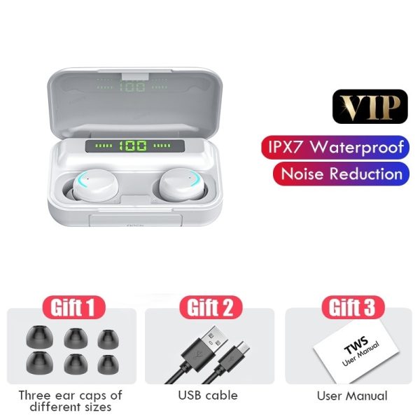 TWS Bluetooth 5.0 Earphones 2200mAh Charging Box Wireless Headphone 9D Stereo Sports Waterproof Earbuds Headsets With Microphone - Image 8