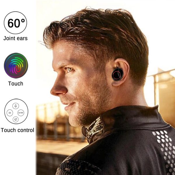 TWS Wireless Earphone Bluetooth 5.0 Earphones Power Display Touch Control Sport Stereo Cordless Earbuds Headset Charging Box - Image 5