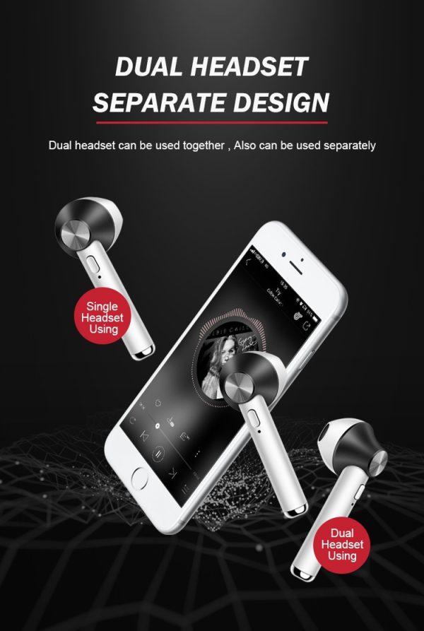 D012 TWS Bluetooth Earphones Wireless Bluetooth 4.2 Earbuds Touch control Headphones for IPhone Xiaomi Android Phone PK I8 I9 I7 - Image 6