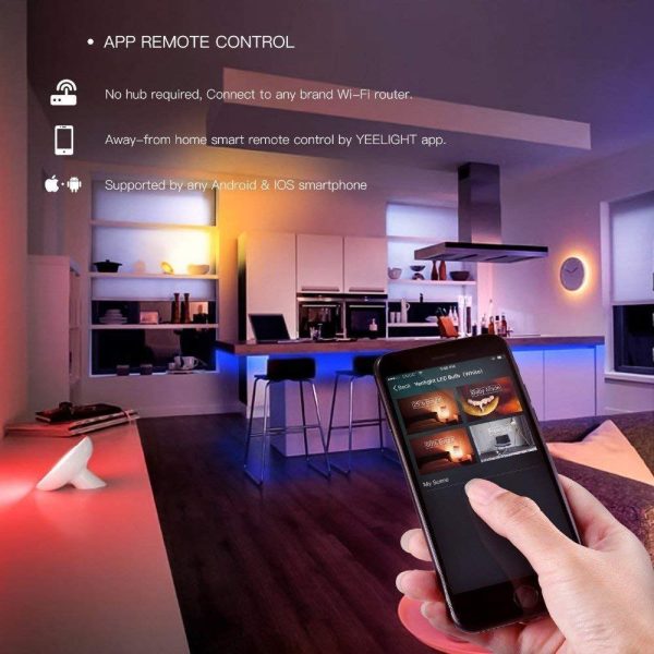 Yeelight RGB LED 2M Smart Light Strip Smart Home for Mi Home APP WiFi Works with Alexa Google Home Assistant 16 Million Colorful - Image 6