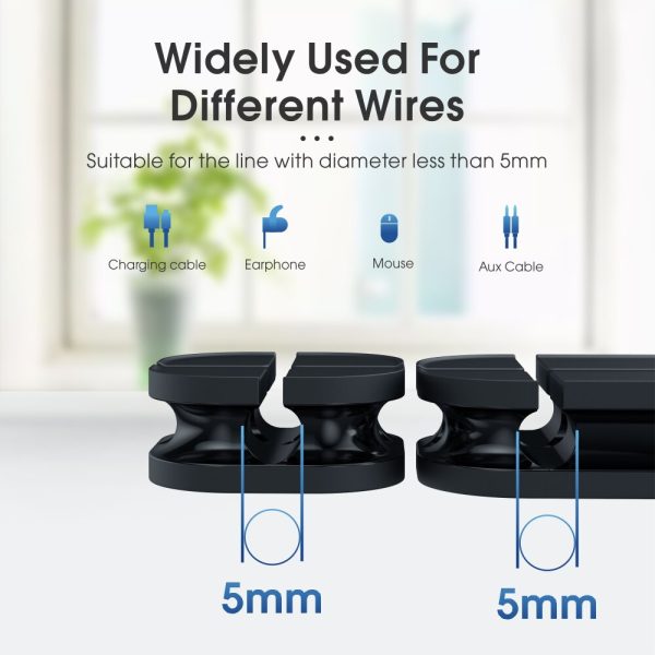 Vothoon Cross Cable Organizer Clip Silicone USB Cable Winder Flexible Cable Management Clips Cable Holder For Headphone Earphone - Image 3