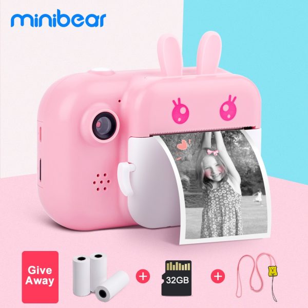 Minibear Children Camera For Kids Instant Camera Digital Video Camera For Children Photo Camera Toys For Girl Boy Birthday Gifts - Image 4