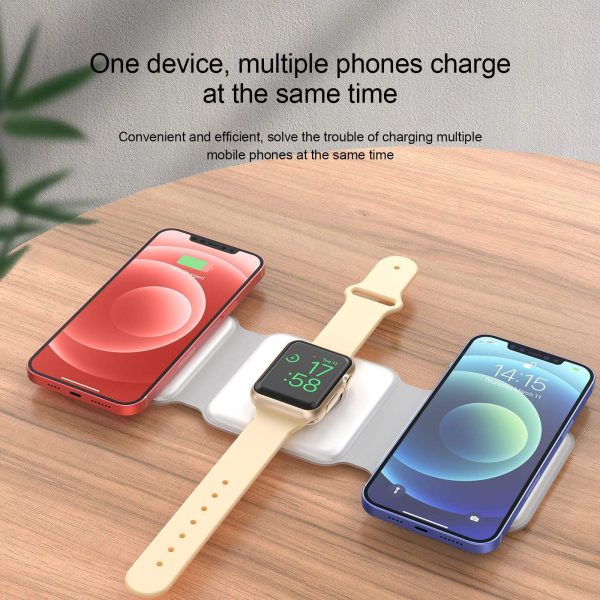 Magsafe15W Fast Charging Wireless Charging Three-In-One Folding Magnetic Wireless Charger For Apple Headset Watch - Image 2