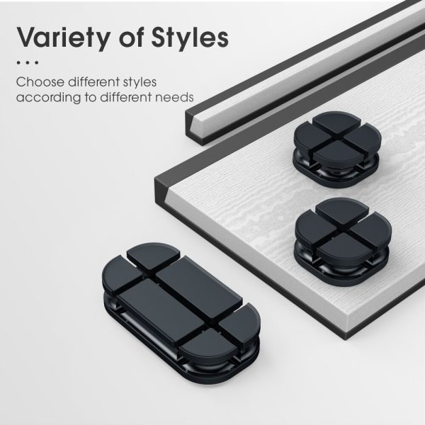 Vothoon Cross Cable Organizer Clip Silicone USB Cable Winder Flexible Cable Management Clips Cable Holder For Headphone Earphone - Image 6