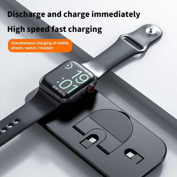 The New Three-In-One Wireless Charger Is Suitable For Apple Mobile Phone Headset Watch Charging Plug Charging Seat Source - Image 4