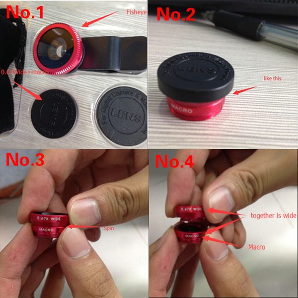 7in1 Phone Camera Lens Kit Fisheye Wide Angle Macro Lentes For iPhone 6 6s 7 8 Plus 5 5s Smartphone Tripod Bluetooth Shutter - Image 6