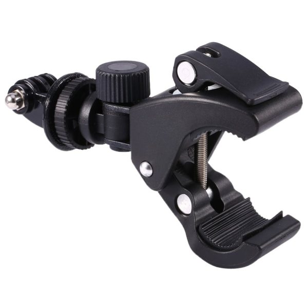 GloryStar Black Bike Bicycle Motorcycle Handlebar Handle Clamp Bar Camera Mount Tripod Adapter For Gopro Hero 1 2 3 3+ 4 - Image 3