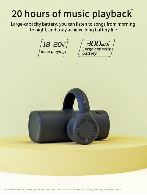 1pc Single Ear Low Latency Game Real Bone Conduction Bluetooth Headset Not In-Ear Sports Anti-Sweat Bone Conduction Headphone - Image 3