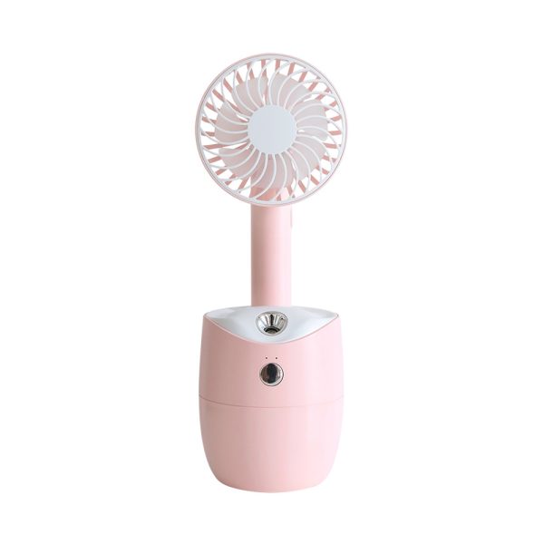 New Rotary Spray Fan USB Rechargeable Mini Humidifier Portable Silent Shaking Head Fan - Image 5
