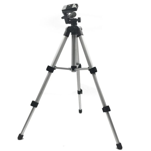 Professional Foldable Camera Tripod Holder Stand Screw 360 Degree Fluid Head Tripod Stabilizer Aluminum with Phone Holder - Image 2