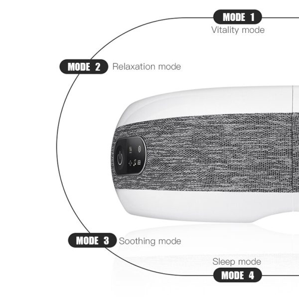 Charging Bluetooth Music Massager Hot Pack Eye Massager Electric  Anti-wrinkle Fatigue Breathable Cloth Massager Healthy Care - Image 2