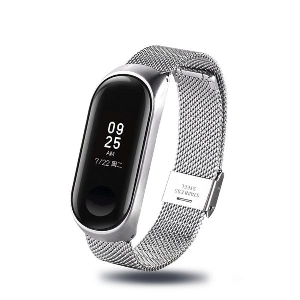 Applicable For Millet Bracelet 4 Ultra-Thin Metal Stainless Steel Strap Three Beads Replacement Wristband Steel Ball Belt - Image 4