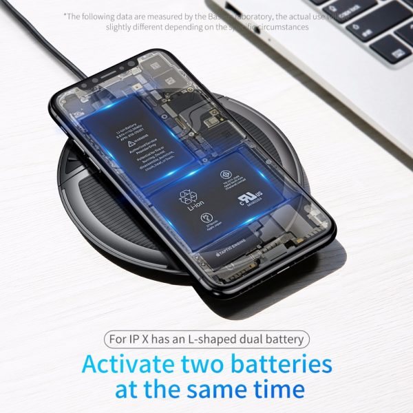 Baseus Collapsible Qi Wireless Charger for iPhone 8/X Multifunction Fast Wireless Charging for Samsung S9/S9+/S8 Huawei Xiaomi - Image 3