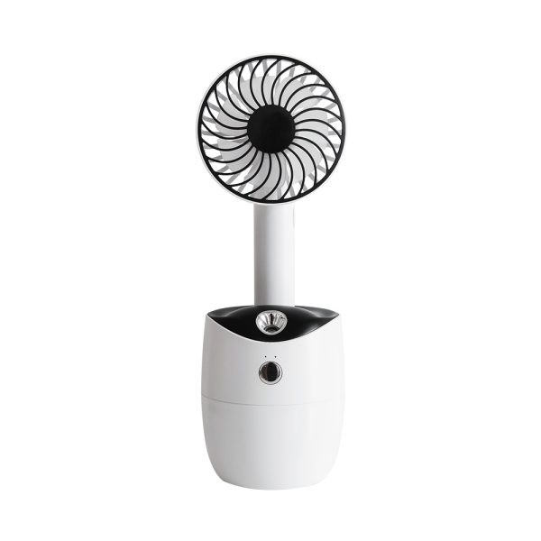 New Rotary Spray Fan USB Rechargeable Mini Humidifier Portable Silent Shaking Head Fan - Image 6
