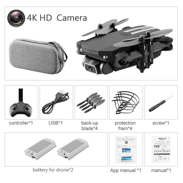 Pocket Dron 4k Quadcopter Foldable Toys for Children 5.0MP/4K HD Camera FPV WiFi Mini Drone LS-MIN Kids Toys Profissional Drones - Image 17