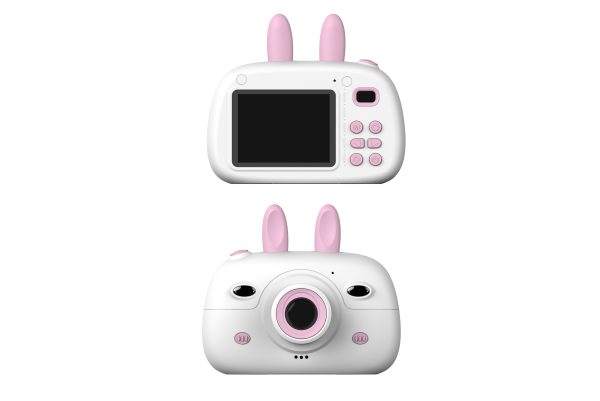 New Children's Camera Rabbit Ears Cartoon Mini Small SLR HD Screen Dual Lens Digital Camera Gift For Children - Image 6