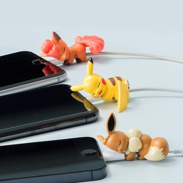 Cute Bite Cartoon Cable Protector for iPhone X earphone data cable Universal Cord Protection Protective Cover USB Cable Winder - Image 5