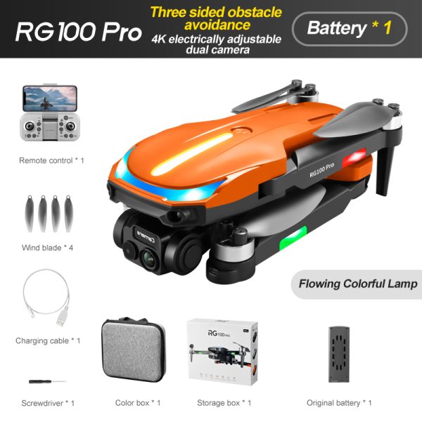 New UAV RG100PRO-Sided Obstacle Avoidance Four Axis Aircraft Brushless Motor 4K HD Aerial Photography Optical Flow RC Drone - Image 10