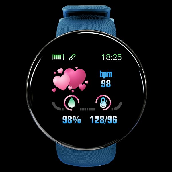 D18 Smart Bracelet Color Round Screen Heart Rate Blood Pressure Sleep Monitoring Pedometer Sports Encyclopedia Star Smart Watch - Image 5