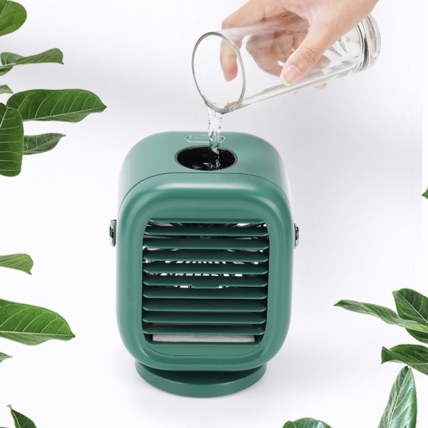 New Water-Cooled Air-Conditioning Fan Household Creative Desktop Small Refrigerator Mini Humidification Spray Fan Lamp - Image 3