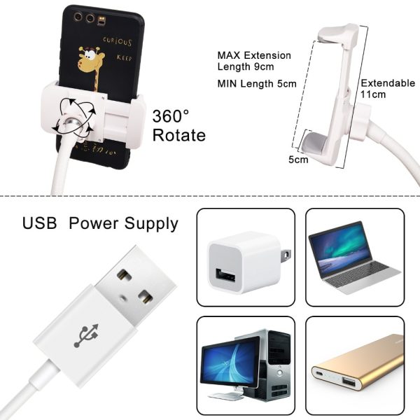 Photo Studio Selfie LED Ring Light with Cell Phone Mobile Holder for Youtube Live Stream Makeup Camera Lamp for iPhone Android - Image 2