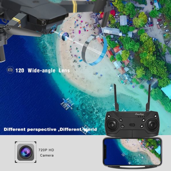 Eachine E58 WIFI FPV With Wide Angle HD 1080P/720P/480P Camera Hight Hold Mode Foldable Arm RC Quadcopter Drone X Pro RTF Dron - Image 3