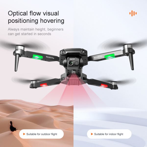 New UAV RG100PRO-Sided Obstacle Avoidance Four Axis Aircraft Brushless Motor 4K HD Aerial Photography Optical Flow RC Drone - Image 5