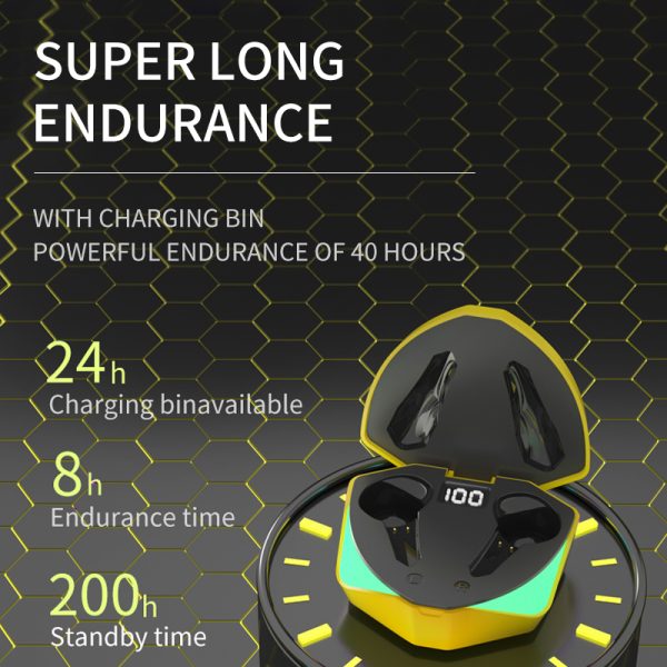 Wireless Bluetooth Headset Gaming Gaming Long Battery Life Sports Not In-Ear True Wireless Binaural Headset - Image 2