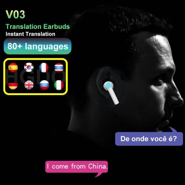 New Bluetooth Headset Translator Translation Headset Simultaneous Translation Of Multi National Languages - Image 3