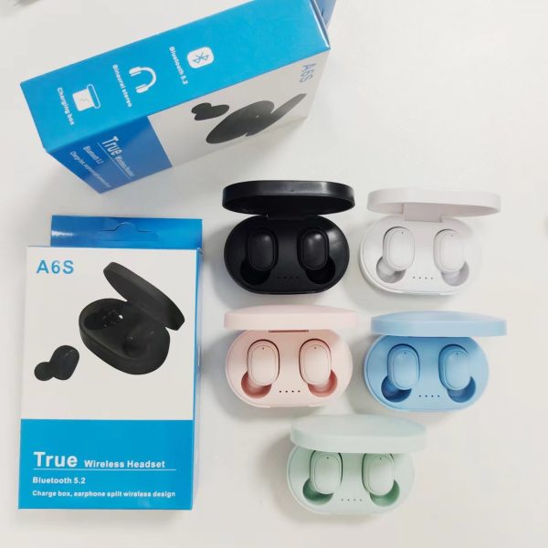 A6S Bluetooth Headset Macaron Bluetooth 5.2 Wireless TWS Earbuds Sports Mini New Headphones - Image 3