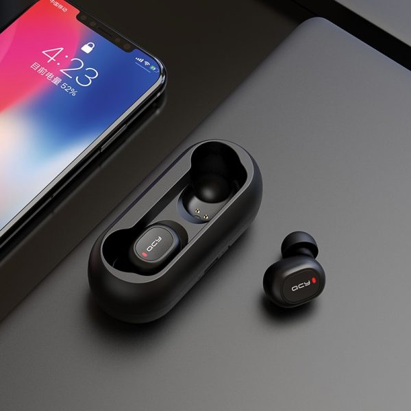 QCY qs1 TWS 5.0 Bluetooth headphone 3D stereo wireless earphone with dual microphone - Image 5