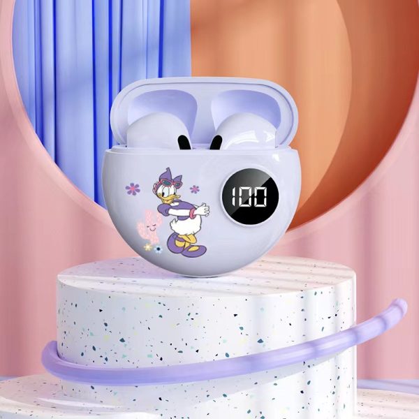 New Minnie Mickey Digital Display Bluetooth Headset Co-Branded Bluetooth Headset Apro6 Half In-Ear TWS - Image 6