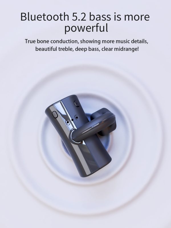 1pc Single Ear Low Latency Game Real Bone Conduction Bluetooth Headset Not In-Ear Sports Anti-Sweat Bone Conduction Headphone - Image 4