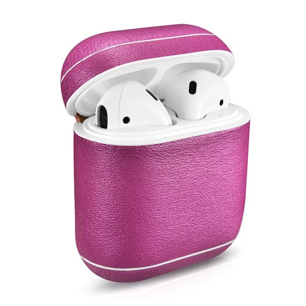 Leather Earphone Case For Apple Airpods Airpod Accessories Dust-proof Protective Cover Bluetooth Headphone Case Waterproof Case - Image 2