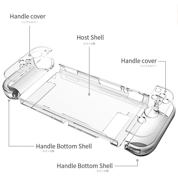 Detachable Crystal PC Transparent Case For Nintendo Nintend Switch NS NX Cases Hard Clear Back Cover Shell Coque Ultra Thin Bag - Image 2