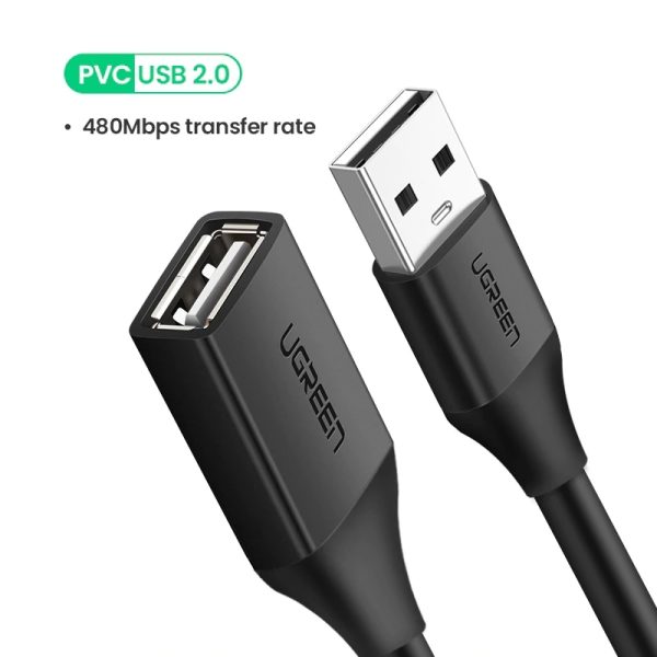 UGREEN USB Extension Cable USB 3.0 Extender Cord Type A  Male to Female Data Transfer Lead for Playstation Flash Drive USB 2.0 - Image 8