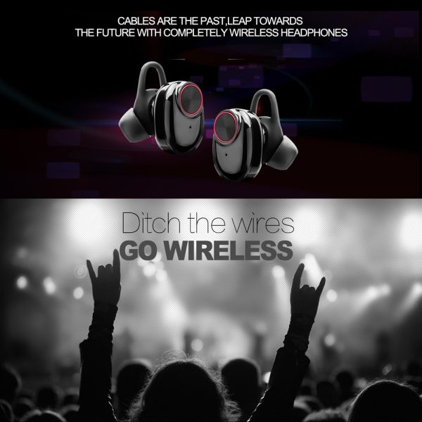 V5 TWS Bluetooth Headset True Wireless Earbus with QI-Enabled Wireless Charging Case IPX6 Waterproof Long Lasting 20 - Image 5