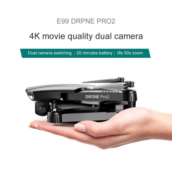 E99 PRO2 Drone Folding Quad-Axis Aerial Photographer Long Range Fixed Height Remote Control Aircraft Boys Toys - Image 2