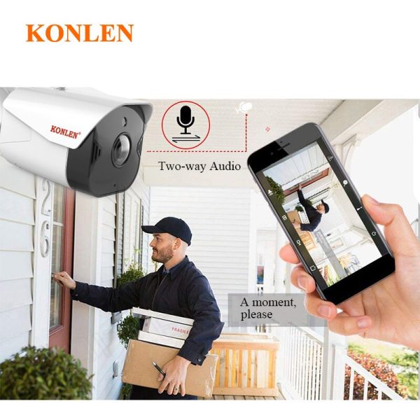KONLEN WIFI Tuya Smart Life 1080P HD 2MP IP Camera Security Outdoor Bullet Wireless Surveillance Google Home Alexa CCTV Video - Image 4