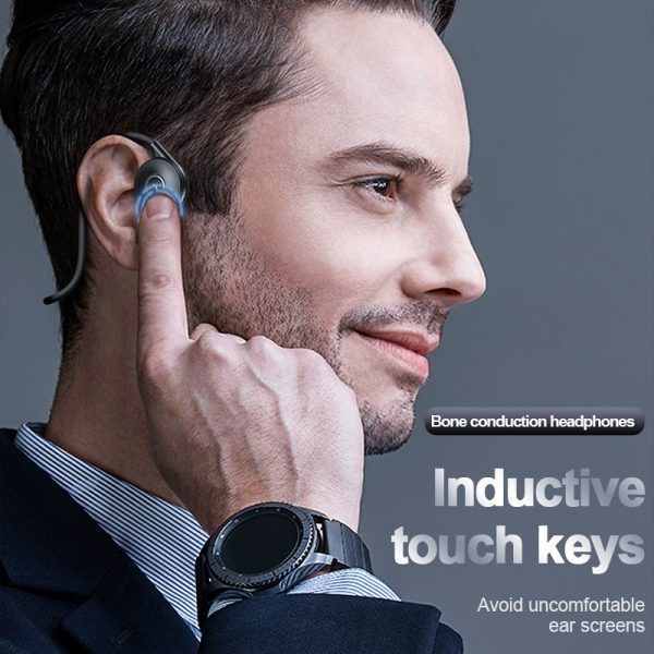 M1 Bone Conduction Bluetooth Headset New True Stereo Pair Ears With Marks For Running Sports - Image 4